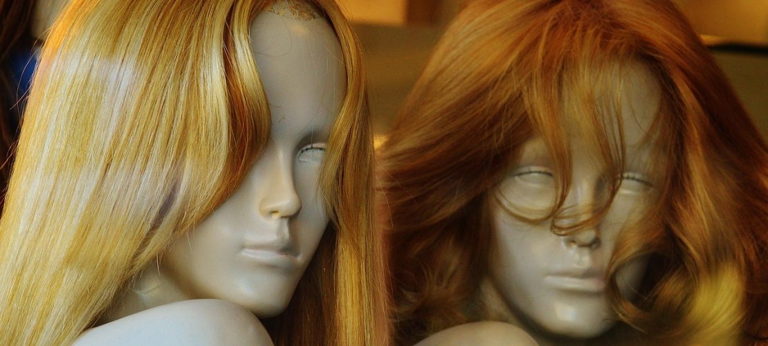 mannequins, wig, hair, blond, wig, wig, wig, wig, wig